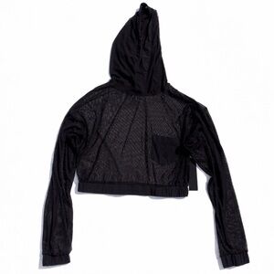 Mono B Black Mesh Cropped Hoodie – NWT – Size Medium